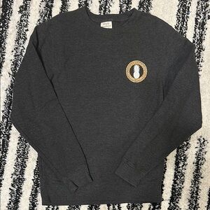 Simply Southern Gray Crew Neck Sweater with Logo
